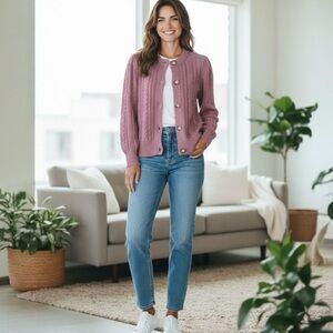 LOFT Pink Women's Cardigan
